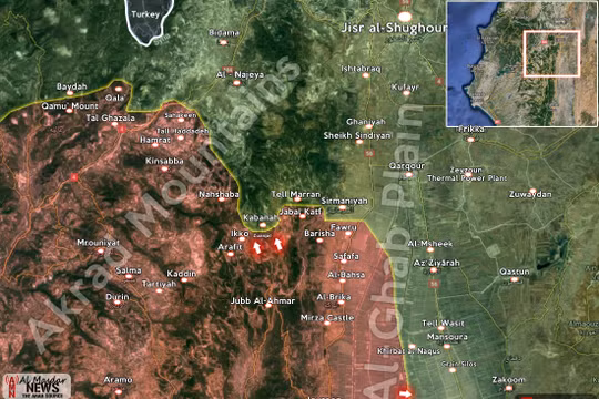 Quân đội Syria phản kích trên miền bắc Latakia