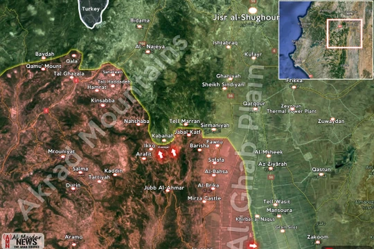 Quân đội Syria phản kích trên miền bắc Latakia