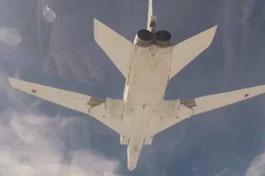 Tu-22M3 ảnh minh họa video Bộ quốc phòng Nga
