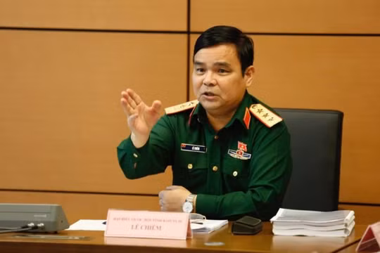 Tượng tướng Lê Chiêm. Ảnh Như Ý/Tiền phong