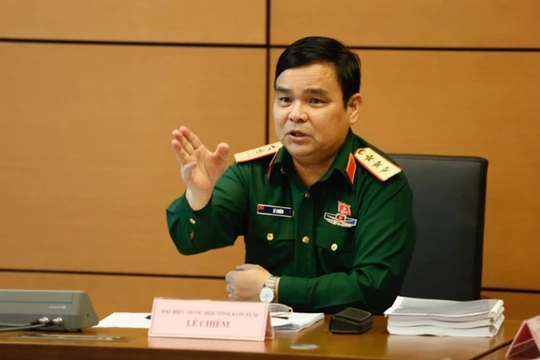 Tượng tướng Lê Chiêm. Ảnh Như Ý/Tiền phong