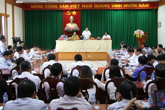 Toàn cảnh buổi làm việc. Ảnh Dân trí