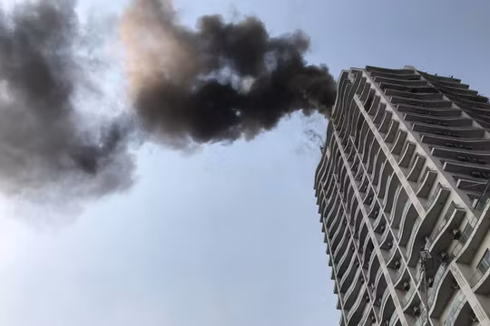 Hình ảnh vụ cháy. Nguồn: Dân trí