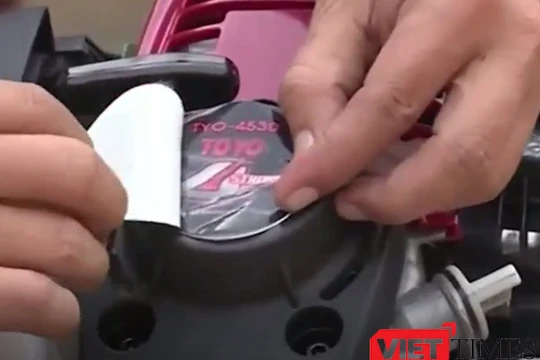 Nhãn hiệu lạ, không xác định của những chiếc máy "hàng Nhật"