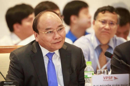 Thủ tướng Chính phủ Nguyễn Xuân Phúc phát biểu tại Diễn đàn Kinh tế tư nhân Việt Nam sáng 31/7. Ảnh: Trí thức trẻ.