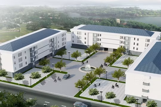 Một trong những khu nhà ở cho công nhân được xây dựng