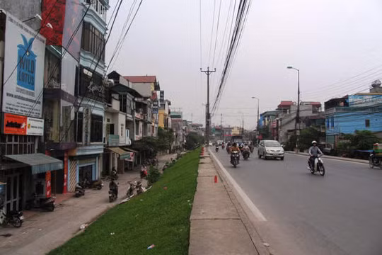 Đoạn đê hiện này đang được đề nghị thay bằng đê bê tông. Ảnh Vietnamnet