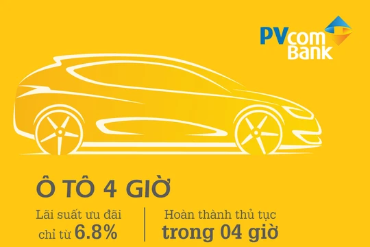 Mua xe ô tô chỉ trong vòng 4 giờ với PVcomBank