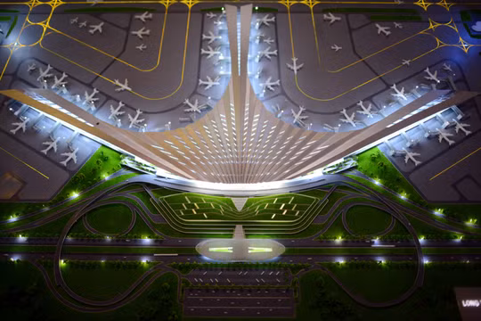 Phương án thiết kế hình hoa sen cách điệu cho sân bay Long Thành. Nguồn Interent