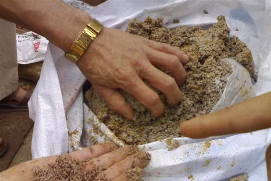 Phân bón giả bị bắt ở Lâm Đồng. Nguồn: Tin Tây Nguyên