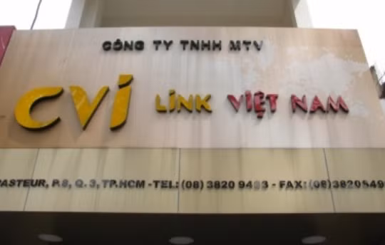 Bảng hiệu của công ty CVI LINK Việt Nam