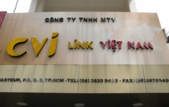 Bảng hiệu của công ty CVI LINK Việt Nam