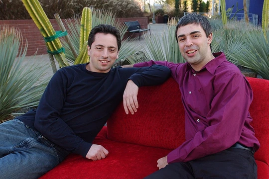 Hai đồng sáng lập Larry Page và Sergey Brin của Google