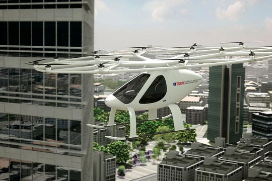 Mô hình taxi bay sắp được triển khai tại thành phố Dubai. 