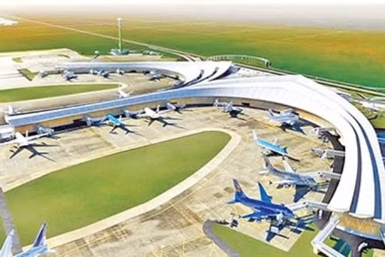 Phối cảnh phương án thiết kế thứ 7 của Sân bay Long Thành