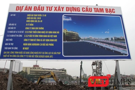 Dự án cầu Tam Bạc với bê tông vĩnh viễn chỉ xây dựng trong thời gian kỷ lục 47 ngày.