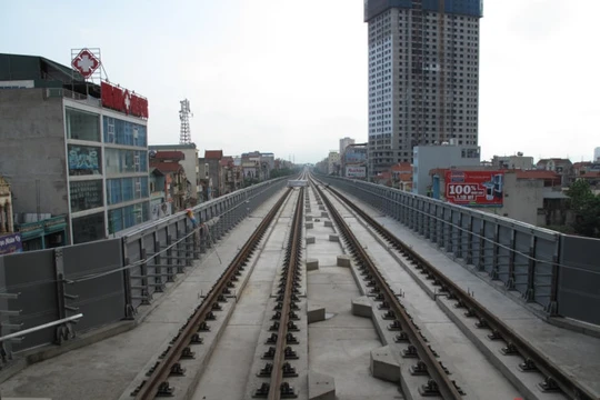 Hệ thống đường sắt của dự án đường sắt cao tốc Cát Linh - Hà Đông.