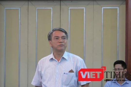 Ông Trần Mạnh Hùng, Chủ tịch Tập đoàn VNPT báo cáo tại Hội nghị giao ban quản lý nhà nước ngành TT&TT chiều 5/6/2017.