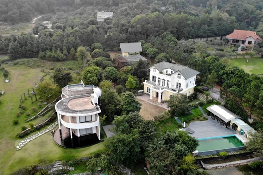 Một số công trình vi phạm đất rừng tại huyện Sóc Sơn. 