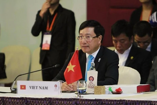 Phó Thủ tướng Phạm Bình Minh tại Hội nghị Bộ trưởng Ngoại giao ASEAN lần thứ 52.