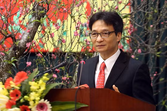 Phó Thủ tướng Vũ Đức Đam tại Hội nghị giao ban báo chí đầu Xuân Kỷ Hợi 2019.