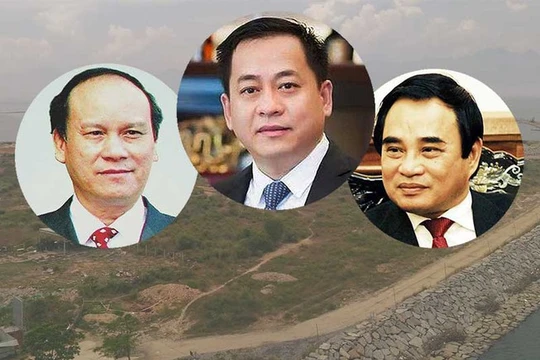 Việc bán nhà đất công sản, chủ yếu cho "Vũ nhôm" (giữa) sai luật có sự tiếp tay của cá nhân lãnh đạo TP Đà Nẵng lúc bây giờ có ông Trần Văn Minh (trái), Văn Hữu Chiến (phải).
