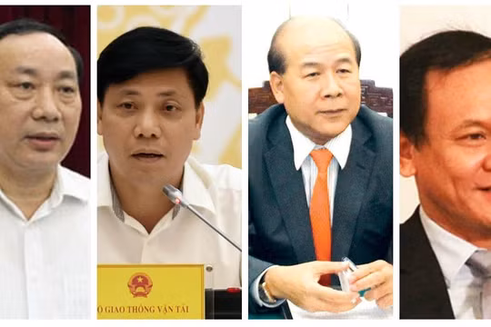 Các ông: Nguyễn Hồng Trường, Nguyễn Ngọc Đông, Nguyễn Văn Công, Nguyễn Nhật (từ trái qua).