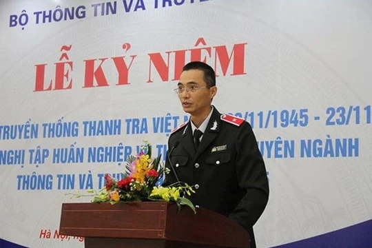 Chánh Thanh tra Bộ TT&TT Đặng Anh Tuấn. Ảnh Mic.gov.vn