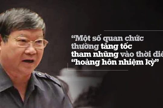 Trong phiên chất vấn Đại biếu Quốc hội khóa XIII, lần đầu tiên Đại biểu Lê Như Tiến nhắc cụm từ "hoàng hôn nhiệm kỳ