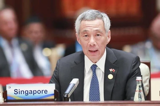 Thủ tướng Singapore Lý Hiển Long. Ảnh: Tân Hoa Xã.