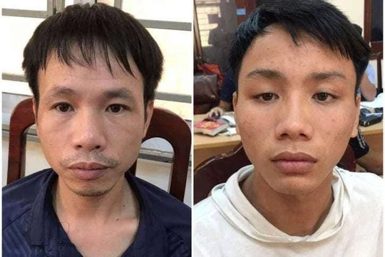 2 CĐV Vũ Trung Trực và Trần Đắc Chương vừa bị bắt.