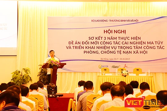 Ngày 31/7, tại Đà Nẵng, Bộ LĐ-TB và Xã hội tổ chức Hội nghị Sơ kết 3 năm thực hiện Đề án đổi mới Công tác cai nghiện ma túy và triển khai nhiệm vụ trọng tâm công tác phòng chống tệ nạn xã hội đối với các tỉnh, thành phố trọng điểm. 
