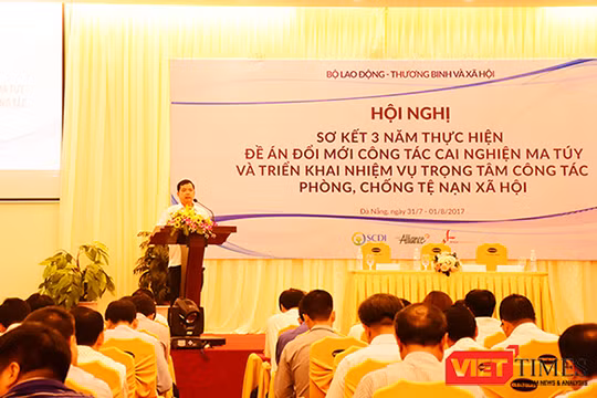 Ngày 31/7, tại Đà Nẵng, Bộ LĐ-TB và Xã hội tổ chức Hội nghị Sơ kết 3 năm thực hiện Đề án đổi mới Công tác cai nghiện ma túy và triển khai nhiệm vụ trọng tâm công tác phòng chống tệ nạn xã hội đối với các tỉnh, thành phố trọng điểm. 
