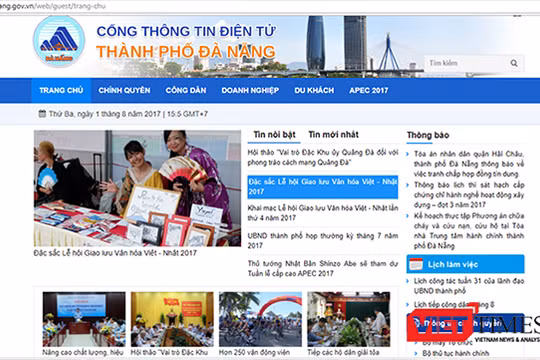 Cổng TTĐT TP Đà Nẵng được phát huy trở thành kênh cung cấp thông tin và đối thoại giữa chính quyền với người dân