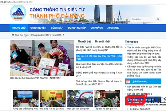 Cổng TTĐT TP Đà Nẵng được phát huy trở thành kênh cung cấp thông tin và đối thoại giữa chính quyền với người dân