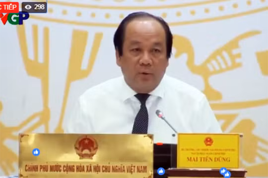 Bộ trưởng, Chủ nhiệm Văn phòng Chính phủ Mai Tiến Dũng tại buổi Họp báo Chính phủ thường kỳ tháng 9 diễn ra chiều tối hôm qua 3/10.