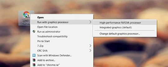 Với một số phần mềm cần hiệu năng xử lý hình ảnh ở mức cao, bạn có thể chủ động yêu cầu hệ thống chạy Windows chuyển sang sử dụng card đồ rời thay vì VGA tích hợp.
