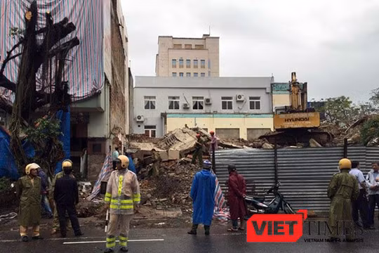 Hiện trường vụ tai nạn.