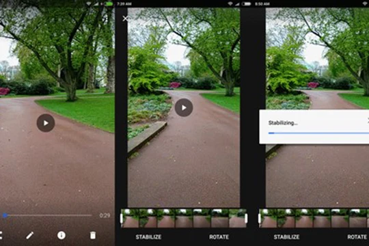 Phiên bản mới nhất ứng dụng của Google Photos sẽ cho phép người dùng loại bỏ đáng kể những rung động ngoài ý muốn trong video chỉ với một nút nhấn.