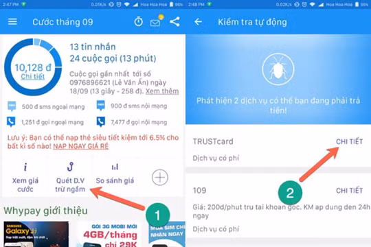 Nhiều người dùng đã tá hỏa khi phát hiện tài khoản điện thoại liên tục bị trừ tiền mỗi ngày vì những dịch vụ giá trị gia tăng (VAS) trên trời rơi xuống. 