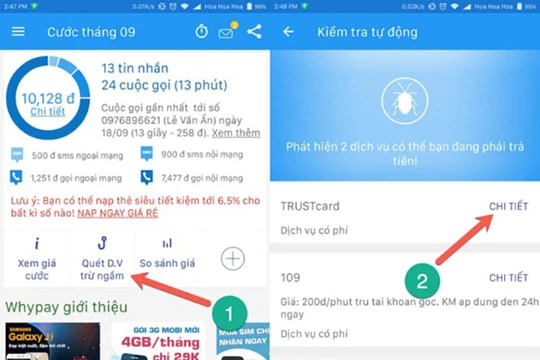 Nhiều người dùng đã tá hỏa khi phát hiện tài khoản điện thoại liên tục bị trừ tiền mỗi ngày vì những dịch vụ giá trị gia tăng (VAS) trên trời rơi xuống. 
