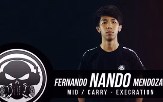 Nando, game thủ bị mất smartphone vừa mới gia nhập Execration hồi tháng 1/2017.