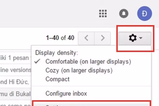 Tại trang Settings, bạn chọn thẻ Labs, sau đó tìm và đánh dấu chọn Enable của mục Preview Pane.