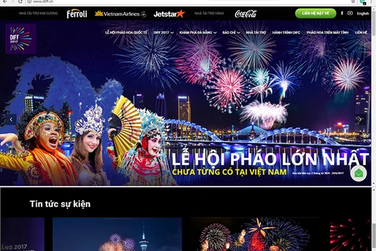 Website chính thức của Ban tổ chức Festival pháo hoa quốc tế Đà Nẵng là http://www.diff.vn.