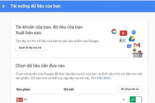 Việc tải tất cả dữ liệu quan trọng trên tài khoản Google về máy tính sẽ giúp bạn hạn chế tối đa việc bị mất dữ liệu trong tương lai.