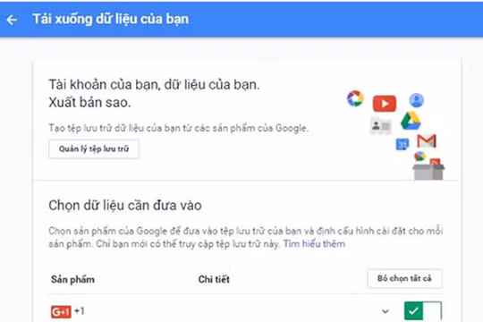 Việc tải tất cả dữ liệu quan trọng trên tài khoản Google về máy tính sẽ giúp bạn hạn chế tối đa việc bị mất dữ liệu trong tương lai.
