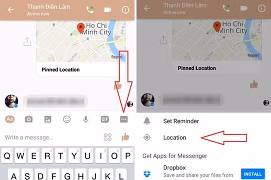  Facebook Messenger vừa được bổ sung tính năng mới mang tên Live Location, cho phép người dùng dễ dàng chia sẻ vị trí hiện tại của mình theo thời gian thực với bạn bè