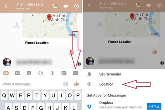  Facebook Messenger vừa được bổ sung tính năng mới mang tên Live Location, cho phép người dùng dễ dàng chia sẻ vị trí hiện tại của mình theo thời gian thực với bạn bè