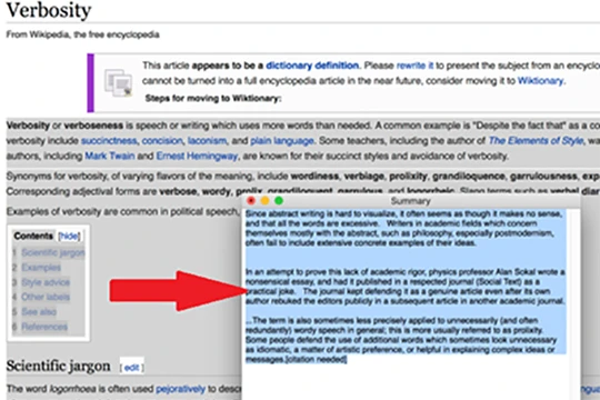 Tóm lược nội dung trong văn bản với tính năng Summarize.