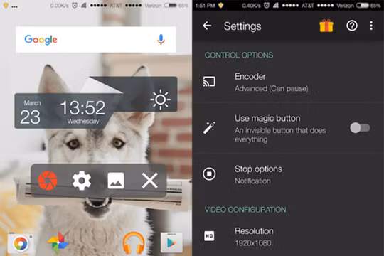 AZ Screen Recorder hay Rec đều là những ứng dụng cho phép người dùng quay phim màn hình trên smartphone mà không cần root hoặc Jailbreak.
